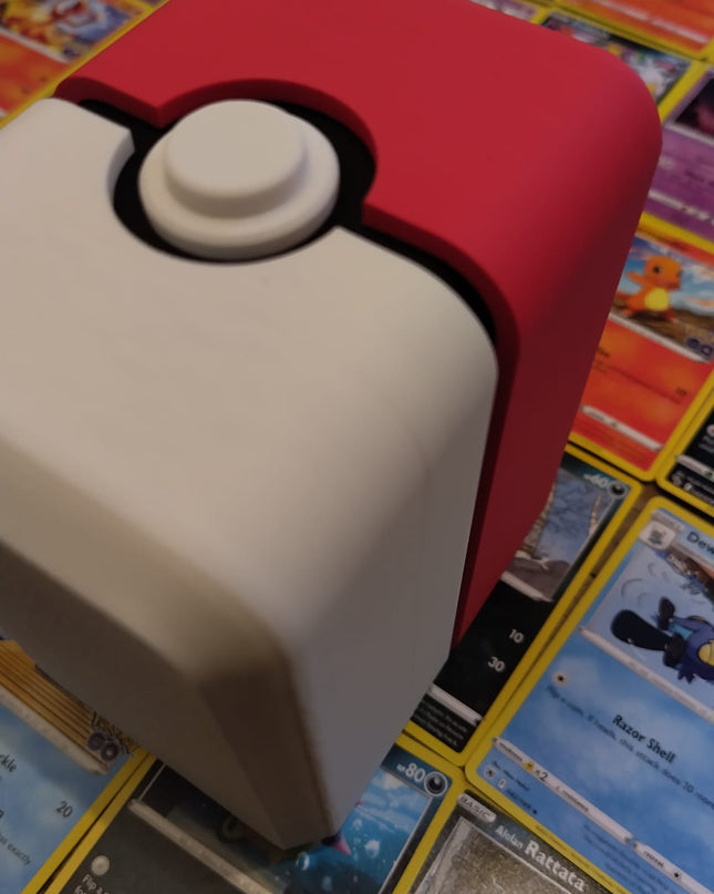 Card 300+ Holder homemade – Red white black Edition (Holds 300+ Cards)