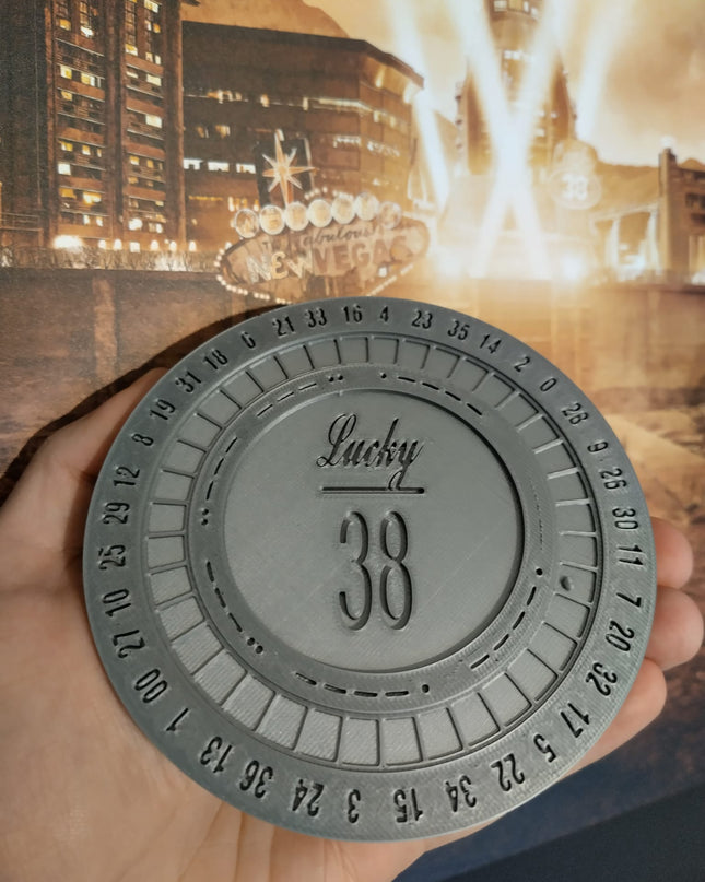 Fallout Platinum chip XL - lucky 38