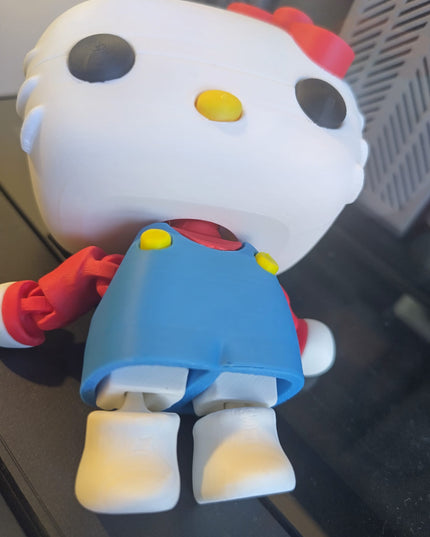 Kitty flexy toy - 3D printed homemade