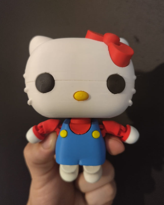Kitty flexy toy - 3D printed homemade