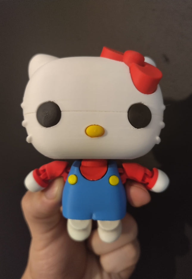 Kitty flexy toy - 3D printed homemade