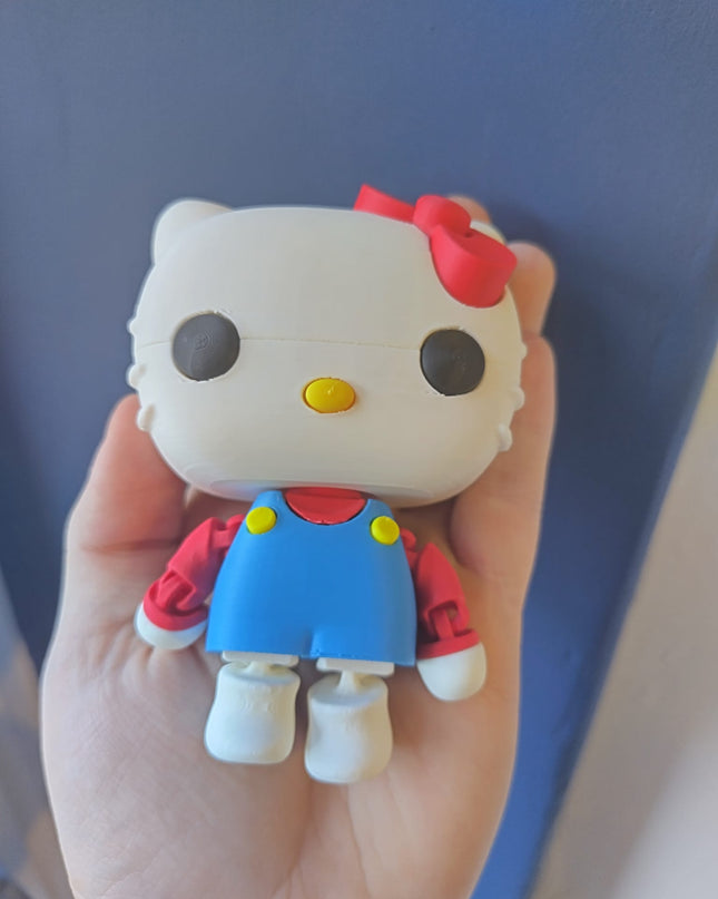 Kitty flexy toy - 3D printed homemade