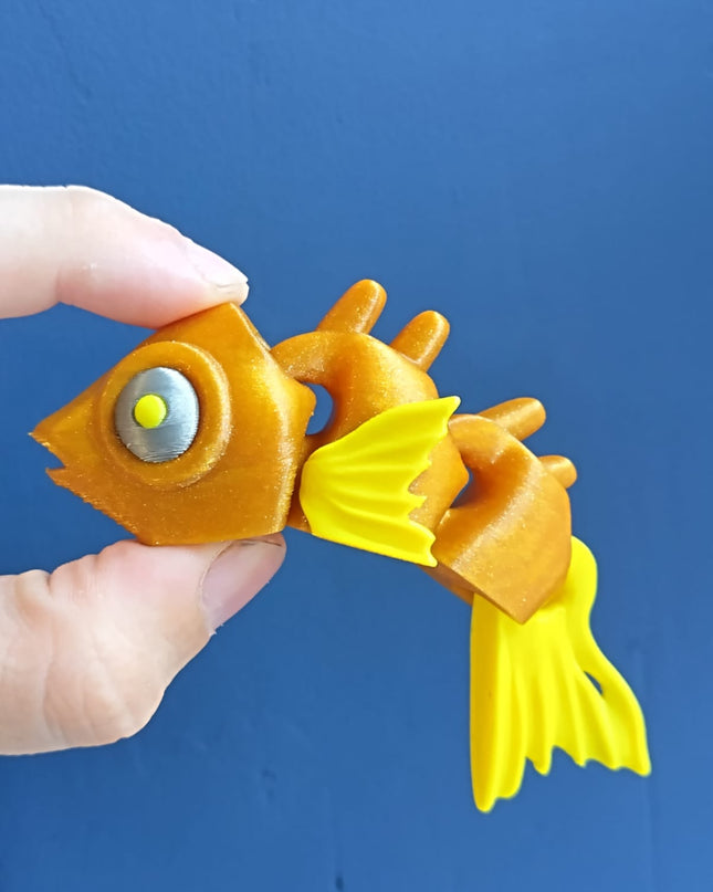 Glitterfin - Flexi Toy goldfish