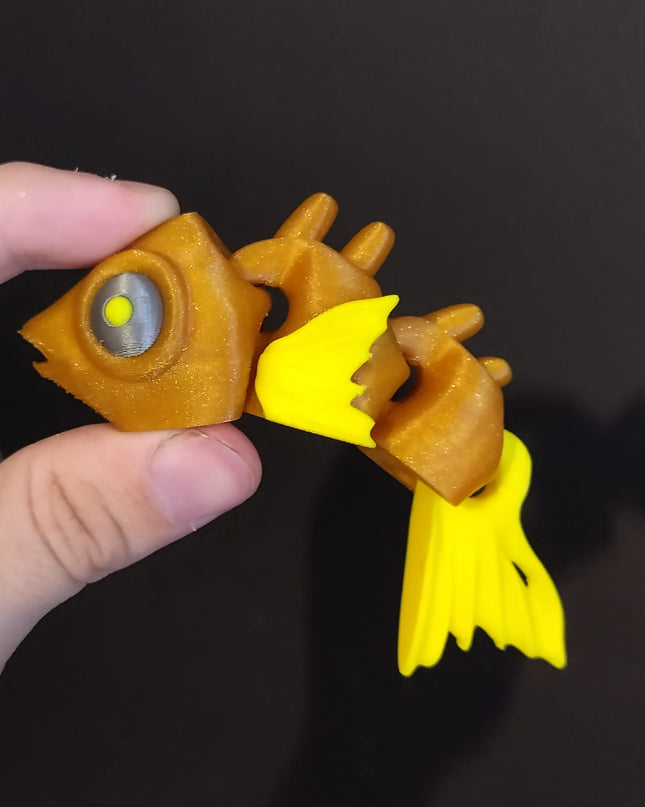 Glitterfin - Flexi Toy goldfish
