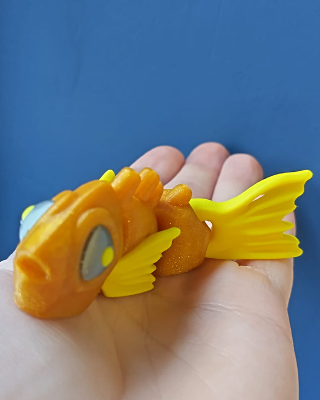 Glitterfin - Flexi Toy goldfish