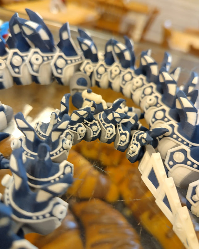 Flexi mech dragon - Navy frost theme