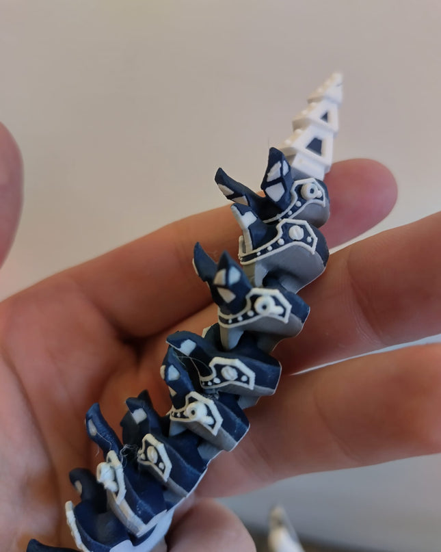 Flexi mech dragon - Navy frost theme