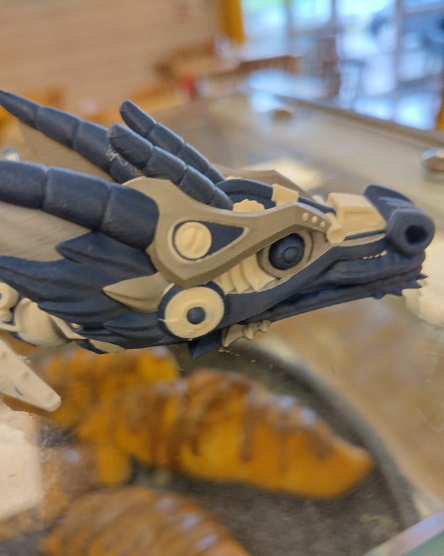 Flexi mech dragon - Navy frost theme