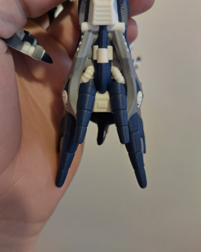 Flexi mech dragon - Navy frost theme