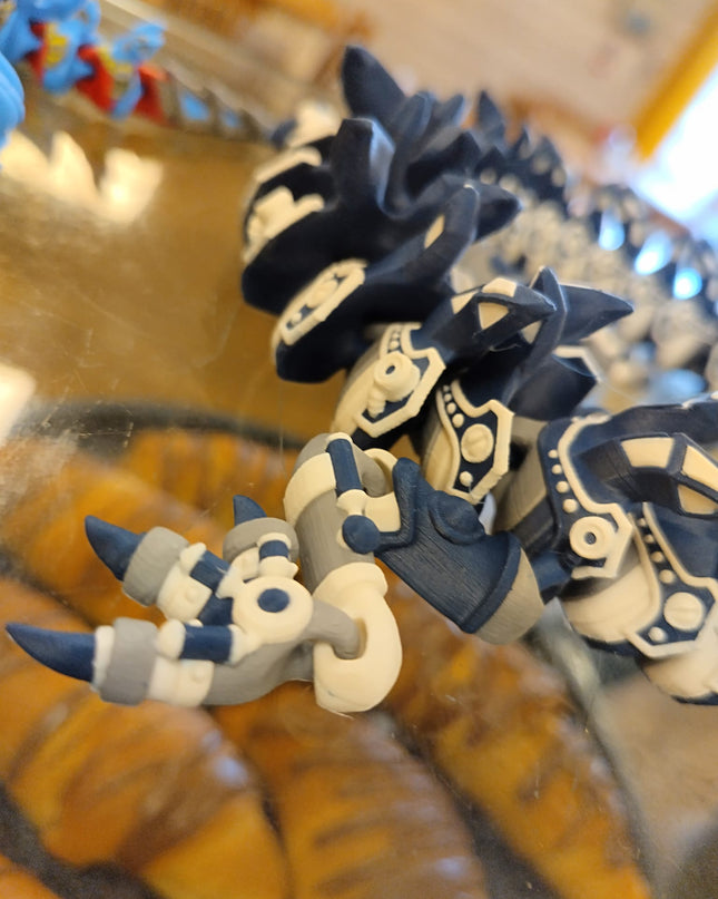 Flexi mech dragon - Navy frost theme