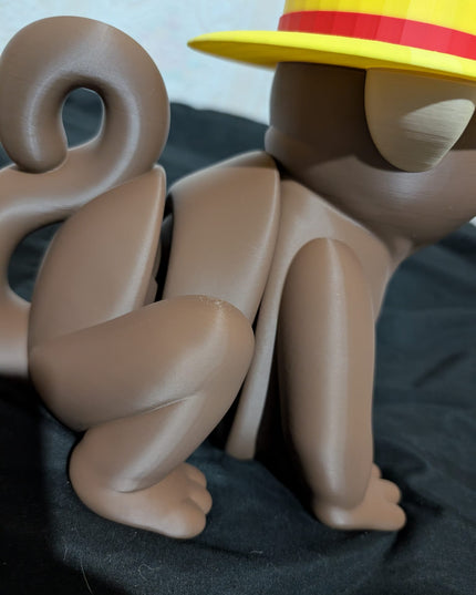 Monkey Toy / Decorative Toy – Cool Monkey with Straw Hat for Play or Display