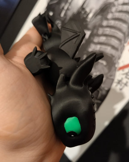 CUTE Toothless toy, movable arms legs - flexy dragon toy