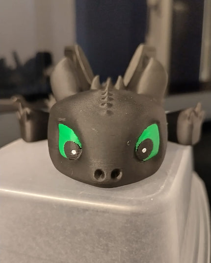 CUTE Toothless toy, movable arms legs - flexy dragon toy