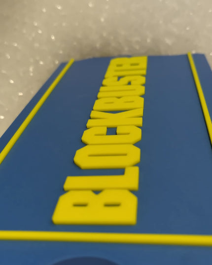 Blockbuster XL Ticket Plastic Plaque – 23cm smooth colour finish